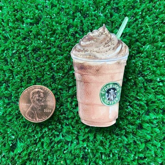 Frappuccino Acrylic Pin/ Brooch - Picture 2 of 4